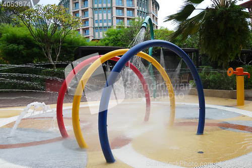 Image of Spray ground in water park