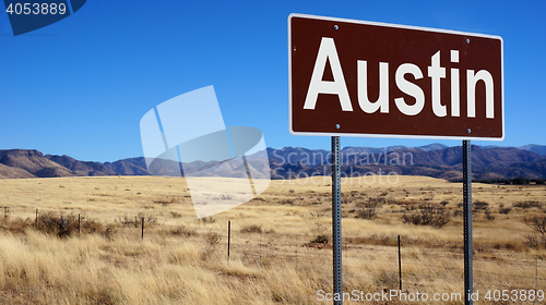 Image of Austin road sign