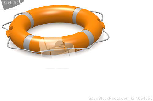 Image of Life buoy in white