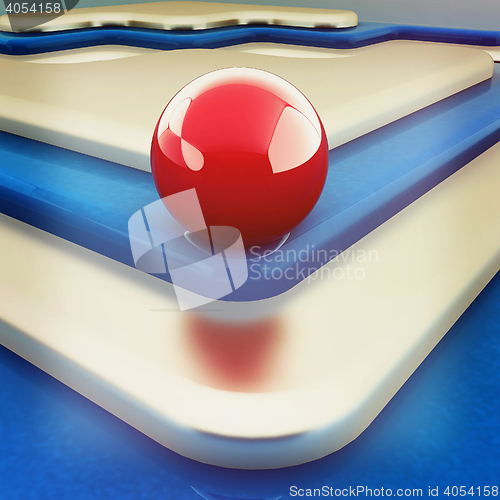 Image of Virtual background. 3D illustration. Vintage style.
