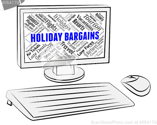 Image of Holiday Bargains Indicates Discounts Break And Vacationing