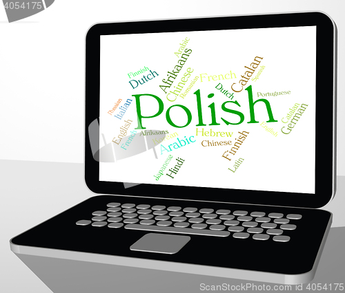 Image of Polish Language Represents Lingo Word And Translate