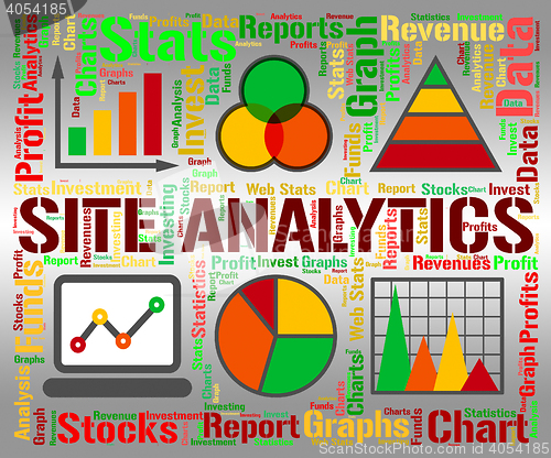 Image of Site Analytics Indicates Infochart Chart And Web