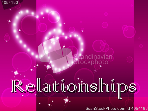 Image of Relationships Word Represents Find Love And Affection