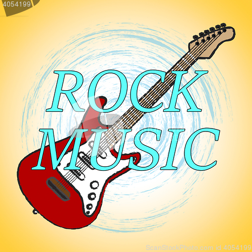 Image of Rock Music Shows Sound Track And Acoustic