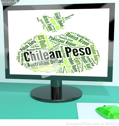 Image of Chilean Peso Shows Worldwide Trading And Clp
