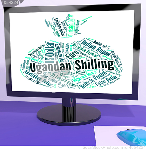 Image of Ugandan Shilling Represents Foreign Currency And Coin