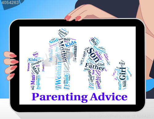 Image of Parenting Advice Means Mother And Child And Recommendations