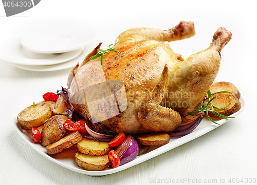 Image of whole roasted chicken