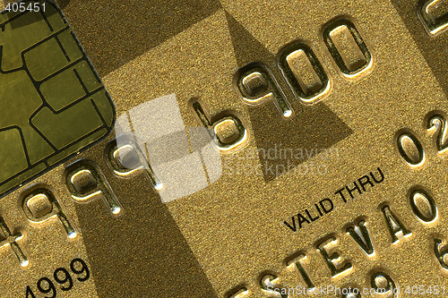 Image of detail of a credit card