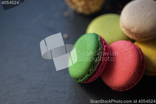 Image of French colorful macarons