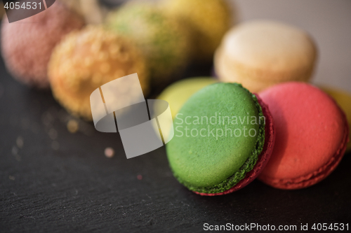 Image of French colorful macarons