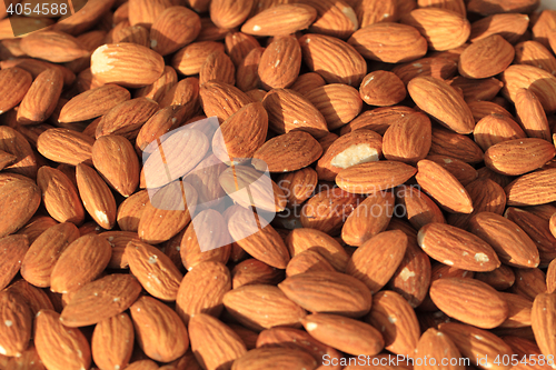 Image of whole almonds texture 