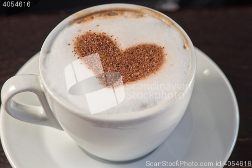 Image of Coffee heart shape