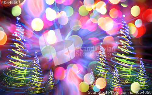 Image of xmas color forest
