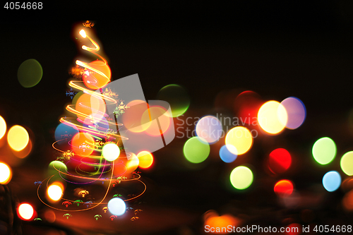 Image of abstract christmas background
