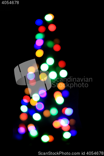 Image of abstract christmas tree