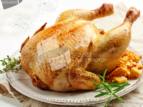 Image of whole roasted chicken