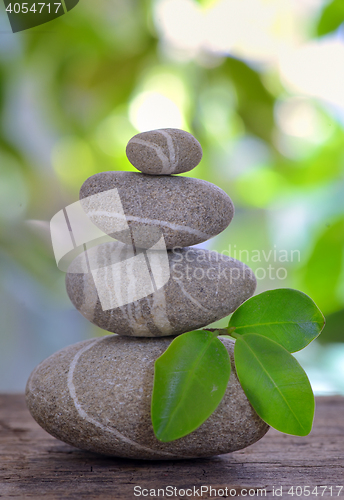 Image of Balanced pebbles isolated