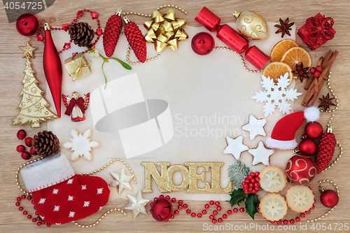 Image of Christmas Abstract Background Border