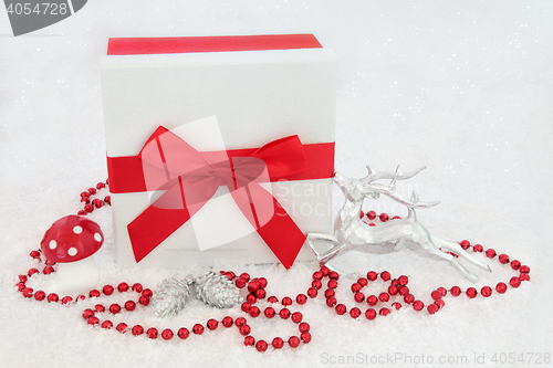 Image of Christmas Present and Decorations 