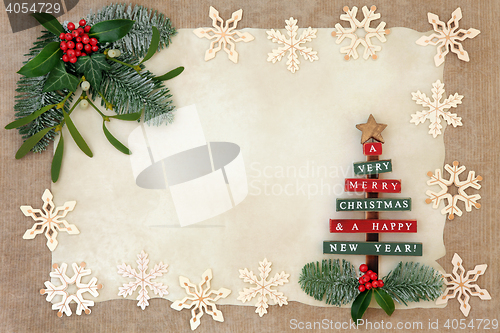 Image of Christmas Abstract Border