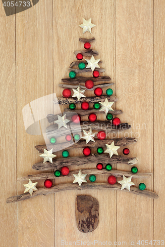 Image of Driftwood Christmas Tree on Oak