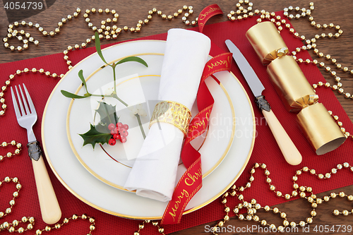 Image of Christmas Table Setting