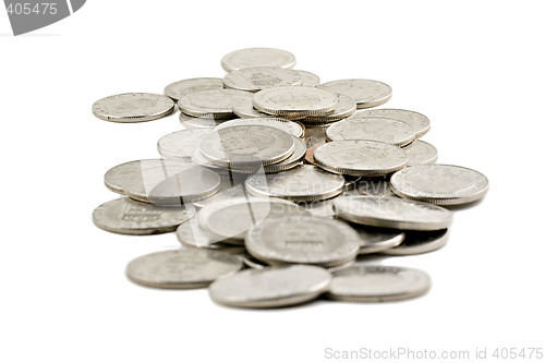 Image of Swedish coins isolated on white