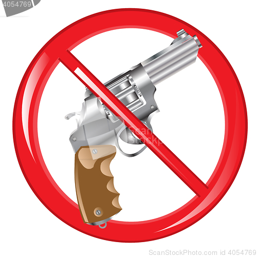 Image of Sign prohibiting weapon