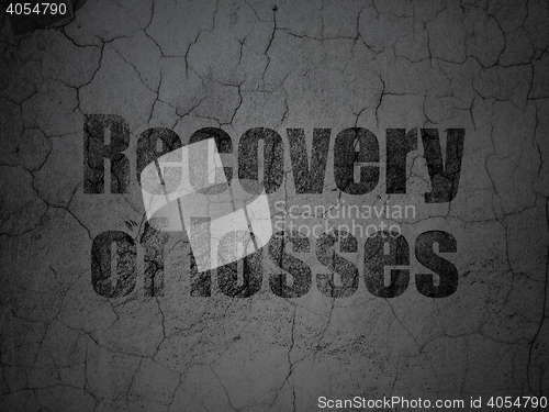Image of Money concept: Recovery Of losses on grunge wall background