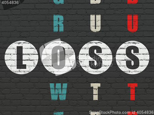 Image of Business concept: Loss in Crossword Puzzle