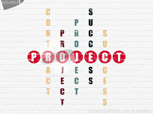 Image of Business concept: Project in Crossword Puzzle