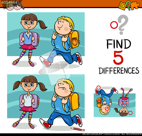 Image of differences activity for kids