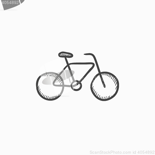 Image of Bicycle sketch icon.