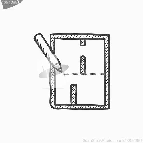 Image of Layout of the house sketch icon.