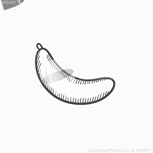 Image of Banana sketch icon.