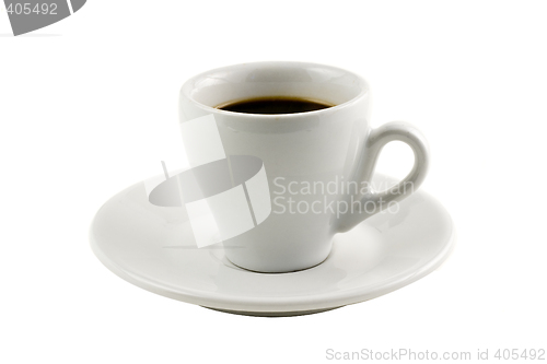 Image of Classic espresso cup isolated on white background