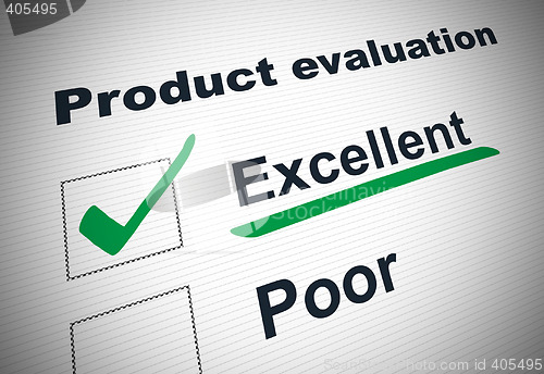 Image of Product evaluation form