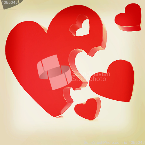 Image of . 3D illustration. Vintage style.
