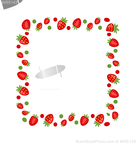 Image of Sweet Frame Made of Strawberry
