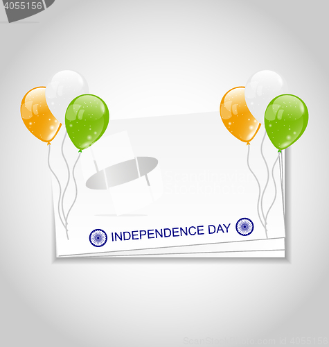 Image of Greeting Card with Balloons