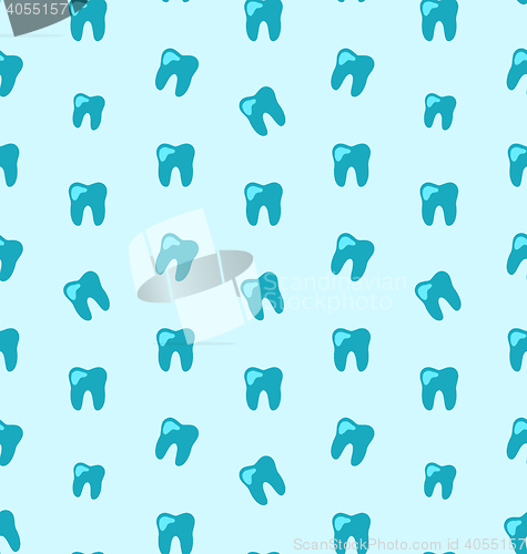 Image of Seamless Texture with Tooth, Health Care Background