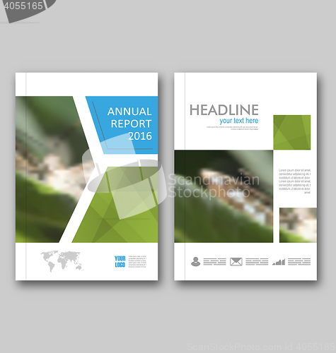 Image of Brochure Template Layout, Cover Design Annual Report