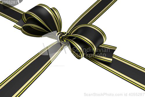 Image of black ribbon and bow