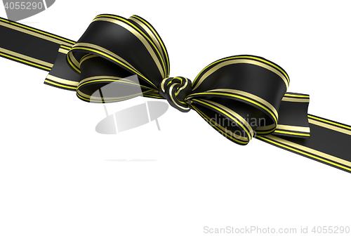 Image of black ribbon and bow