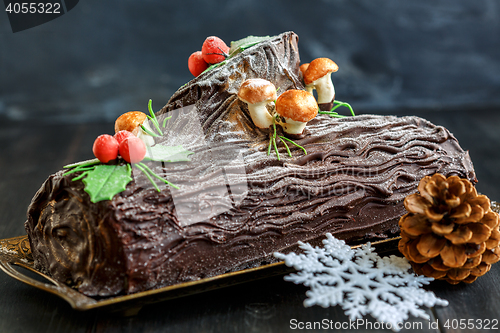 Image of Cake Christmas log.