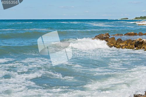 Image of High waves and in Istria, Croatia