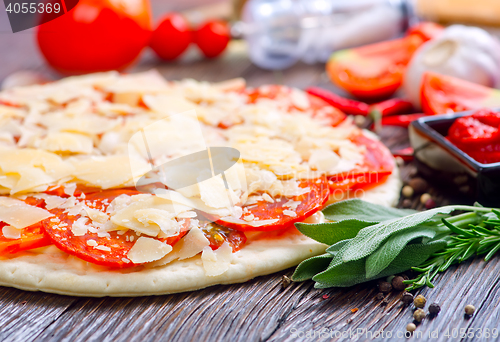 Image of ingredients for pizza