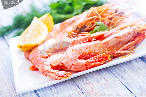 Image of boiled shrimps